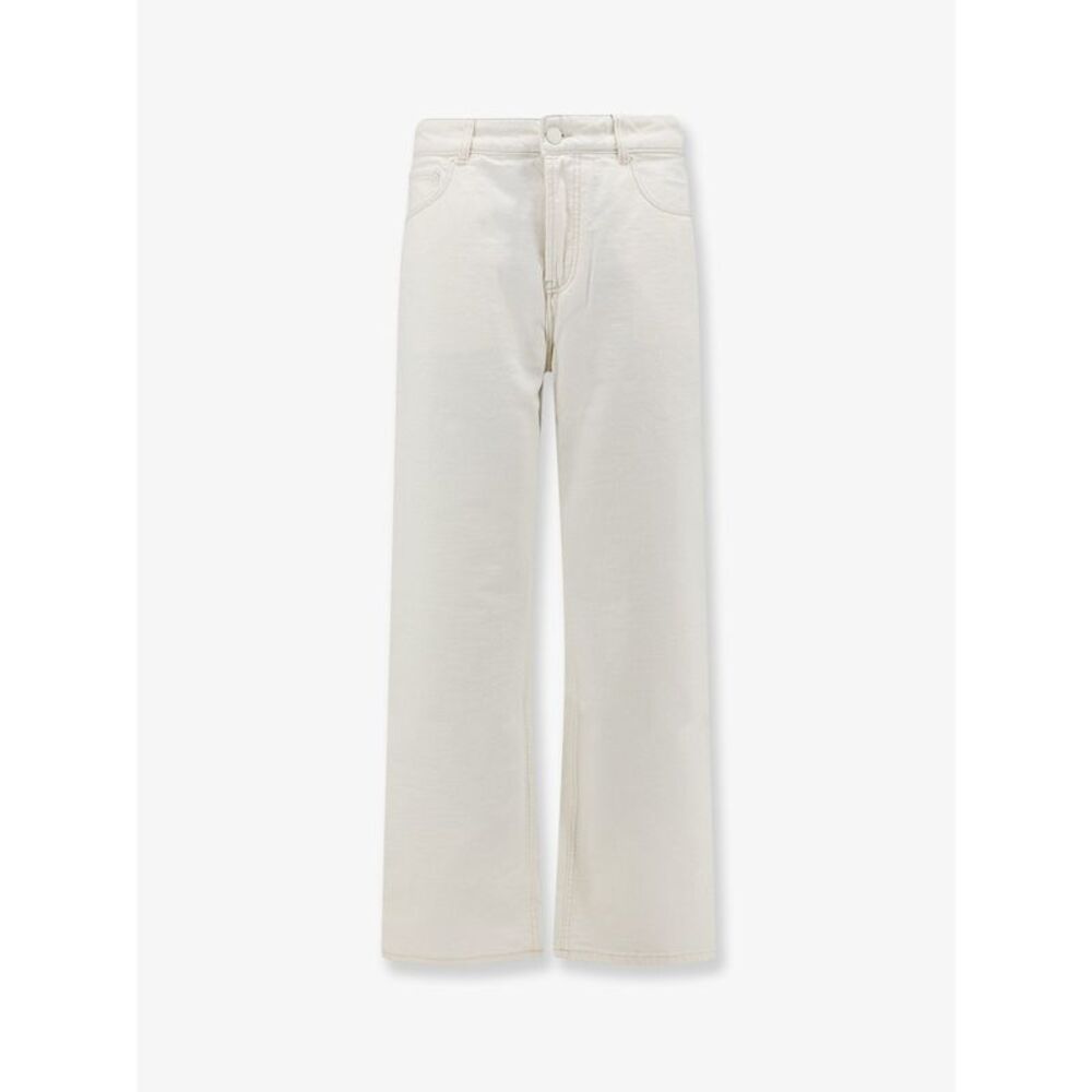 Ami Paris Men White Denim Trousers